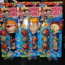 2023 3 Gpk Garbage Pail Kids Pop Ups Lollipop Chupa Chups Adam Bomb New 3 Pc Lot - £22.36 GBP