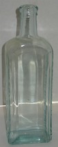 Vintage Aqua Blue R.V. Pierce MD Buffalo NY Glass Bottle Vase Prop Barn ... - $8.91