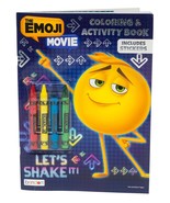 The Emoji Movie Coloring and Activity Book with Crayons - $74.83 MXN