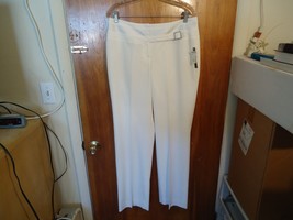 &quot; NWT &quot; Sharagano Studio Size 10 Ivory Dress / Casual Pants &quot; Beautiful ... - $32.71