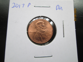 2017-P Lincoln Shield Cent BU - $1.75