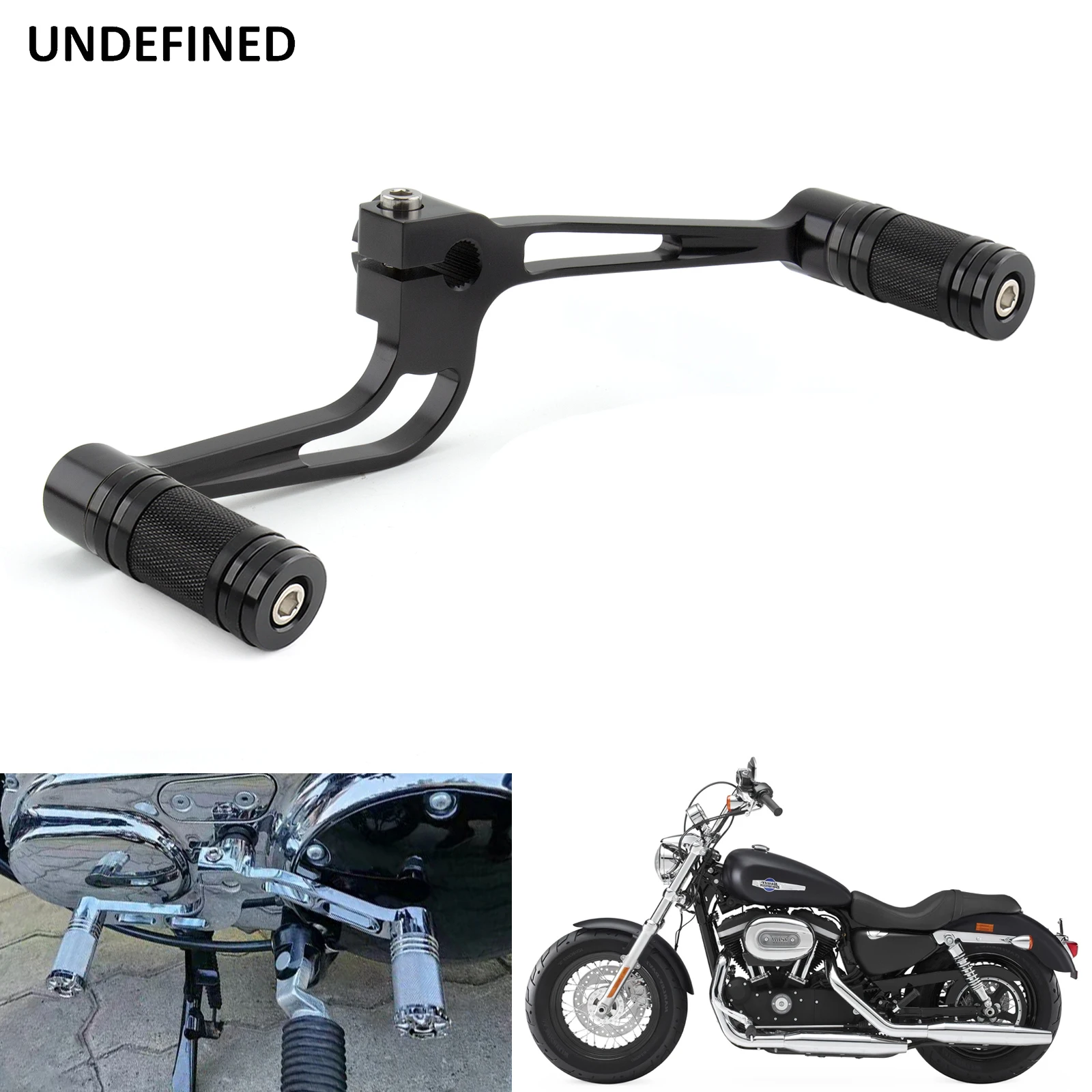 E mid controls heel toe shifter shift lever with pegs fit for harley sportster iron 883 thumb200