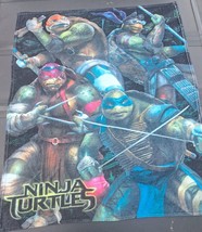 Teenage Mutant Ninja Turtles TMNT 2014 Nickelodeon Reversible Throw Blanket - $11.65