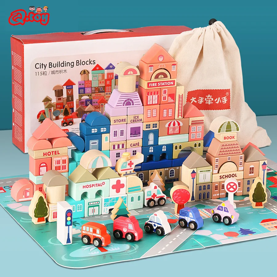 Ity vehicle hospital cognition english learning toys construction educational toys kids thumb200