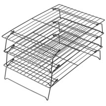 Wilton Excelle Elite 3-Tier Cooling Rack for Cookies, Cake and More, Black - £33.86 GBP