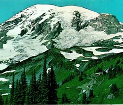 Mount Rainier Washington WA UNP Chrome Postcard T15 - £2.93 GBP