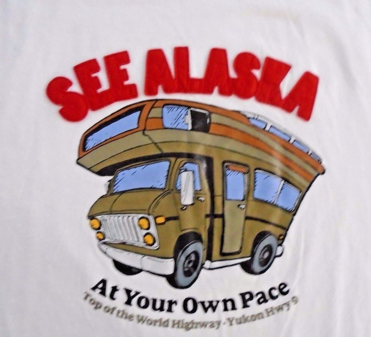 Primary image for See Alaska Yukon Highways Men's  XX Large White Cotton T shirt 