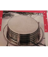 Silverplated 7 - Piece Christmas Tree Coaster Set in Original Box - $13.56 CAD