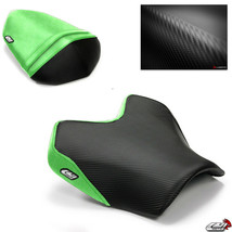 Kawasaki Z750 Seat Covers 2007-2011 2012 Black Green Rider Passenger Luimoto - $110.27