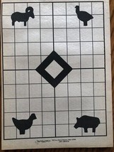 IHMSA Paper black Silhouette Targets - 100 Small Bore Rifle paper targets. - $13.91