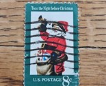 US Stamp &#39;Twas the Night Before Christmas 8c Used Santa Green - $0.94
