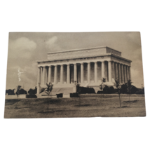 Memorial to Abraham Lincoln Postcard 1930s DC US History President Patri... - $6.99