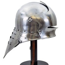 Medieval German Sallet helmet Historical Helmet Metal LARP Cosplay HMB Helmet - £141.78 GBP