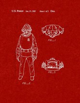 Star Wars Admiral Ackbar Patent Print - Burgundy Red - $7.95+
