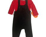 Wonder Nation LS Bodysuit Top And Overall Pants 2 PC Set Size 3-6 M - $14.84