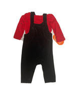 Wonder Nation LS Bodysuit Top And Overall Pants 2 PC Set Size 3-6 M - £11.63 GBP