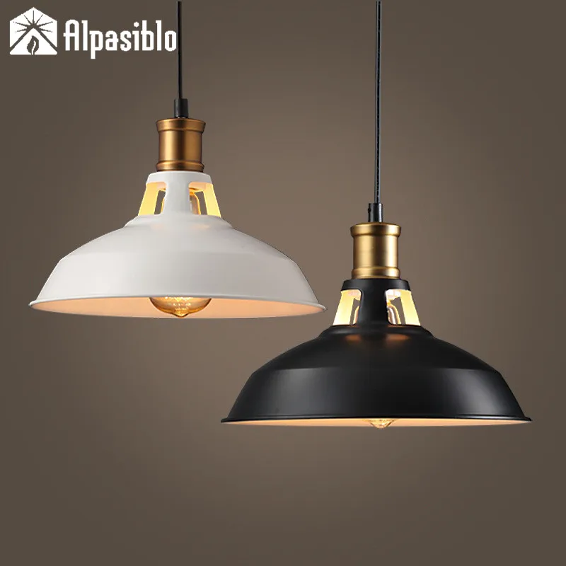 Loft Vintage hat Led Pendant Light  39cm Industrial E27 Pendant Lamp Bar... - $259.01