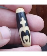 Vintage altes tibetisches Doppel Tasso Dzi Perlen Amulett - $677.11 MXN