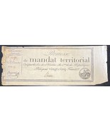 1796 (28 Ventose Year 4) France 25 Francs Mandat Territorial Revolution ... - $40.73 CAD