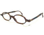 Vintage Brille Rahmen AP1-320M Matt Brown Blau Schildplatt Oval 43-19-140 - $64.89