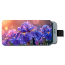 Flower Purple Iris Universal Mobile Phone Bag - £16.00 GBP