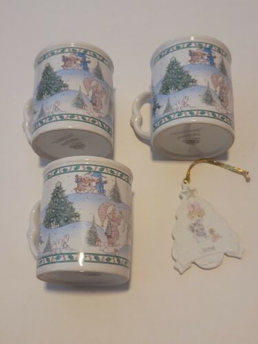 3 Precious Moments Coffee Cups and June Ornament. - $19.79