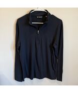 Travis Mathew Men&#39;s S Navy Blue Performance 1/4 Zip Pullover Stretch EUC... - $619.29 MXN