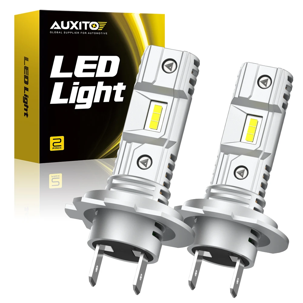 Auxito 2Pcs Car Headlight Bulbs H7 Led No Fan 6000K White Csp Chip Fog Light Lam - £171.91 GBP