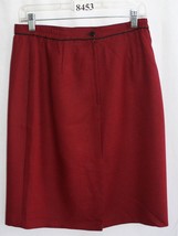 Kasper Petite Red Black Skirt Suit &amp; Jacket Size 10P #8453 - £14.34 GBP