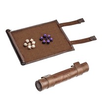 Dice Mat Dice Tray Dice Set For Dnd Dice, Scroll Dice Tray And Rolling M... - £21.98 GBP