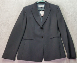 Tahari Blazer Jacket Womens Size 10 Black Long Sleeve Single Breasted Two Button - £29.09 GBP