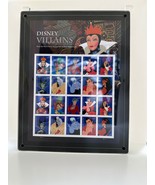 Disney &quot;Villains&quot; Collectible Postage Stamp Framed Artwork - $59.99