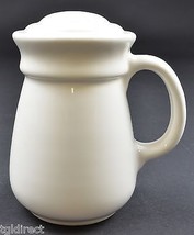 Vintage White Pottery Salt / Sugar Shaker Dispenser 5.5&quot; Tall Tableware - £10.02 GBP