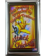 Cool Cigarette Case Attack Chickens for 100&#39;s Cigarettes - $440.90 MXN