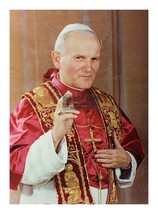 Pope John Paul Ii Catholic Head Of Catholic Church And Vatican State 5X7 Photo - £6.76 GBP
