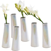 Chive - Set Of 6 Galaxy, 1.5&quot; In Wide 5.5&quot; Tall Small Cylinder, Pearl White - £40.75 GBP