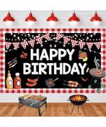 BBQ Birthday Party Decorations - Large Happy Birthday Banner - €8,56 EUR