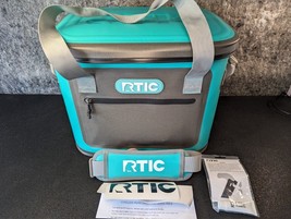 RTIC 30 Can Soft Pack Cooler Seafoam Teal Beach Boating Camping - Broken... - £31.23 GBP