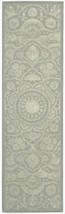 Nourison 5249 Regal Area Rug Collection Green 2 ft 3 in. x 8 ft Runner - £430.73 GBP