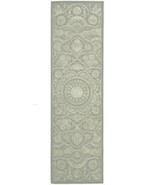 Nourison 5249 Regal Area Rug Collection Green 2 ft 3 in. x 8 ft Runner - £433.22 GBP