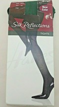 Hanes Silk Reflections Pine Green Tights Size AB - £9.16 GBP