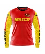 MAICO red-yellow enduro motocross MTB downhill cycling  jersey long slee... - $653.90 MXN
