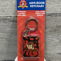 Vtg Looney Tunes Tasmanian Devil Taz Red Mini Book Keychain Cartoon 1998 New - £9.45 GBP