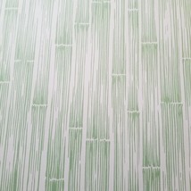 Vintage Wallpaper Sample Sheet Green Bamboo Stripe Trimz 4597 Crafting Supply - £7.98 GBP