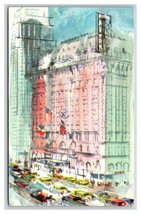 Artist View Astor Hotel New York City NYC NY Chrome Postcard U13 - £2.32 GBP