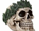 Novelty Laurel Caesar Head Skull Figurine Halloween Decor 6"L Skeleton Head - $22.99