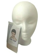 LOT OF 2 Wig Head Styrofoam/Bulk White 5.8&quot; x 7.5&quot; x 9.8&quot; w/KOVI WIG CAP... - $10.79 CAD
