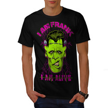 Alive Frank Dead Zombie Shirt Frankenstein Men T-shirt - £10.37 GBP