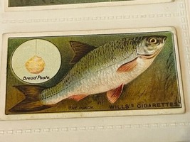 WD HO Wills Cigarettes Tobacco Trading Card 1910 Fish &amp; Bait Lure Roach ... - $19.69