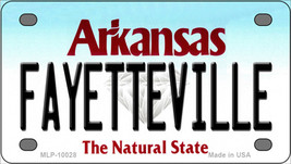 Fayetteville Arkansas Novelty Mini Metal License Plate Tag - £11.97 GBP